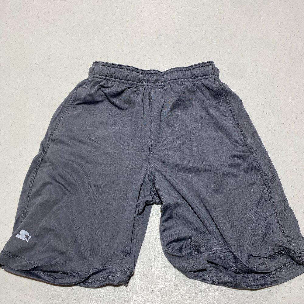 🏷️ Starter Basketball Shorts – Grey – Size Large – Boys